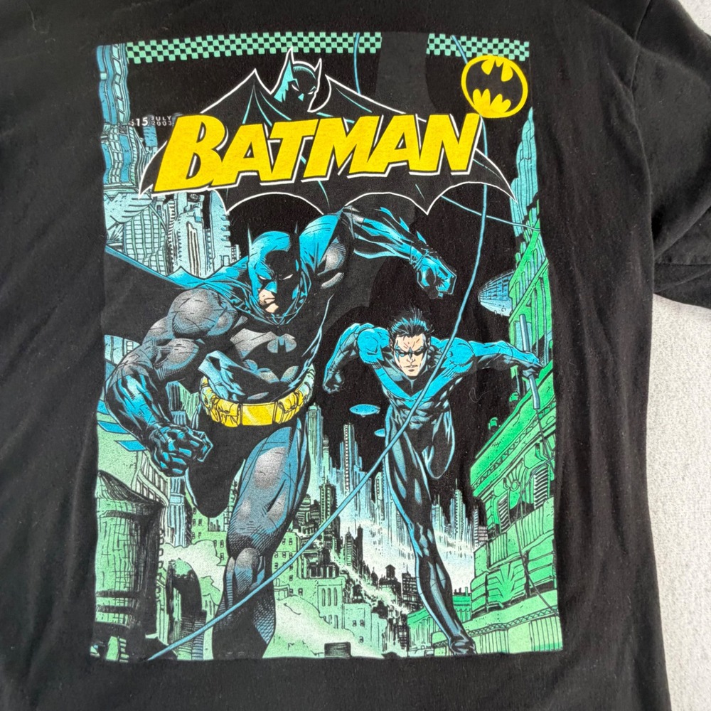 Batman Graphic T-Shirt Mens Large Black DC Comics Gotham‎ City Streetwear Tee L - Picture 3 of 10